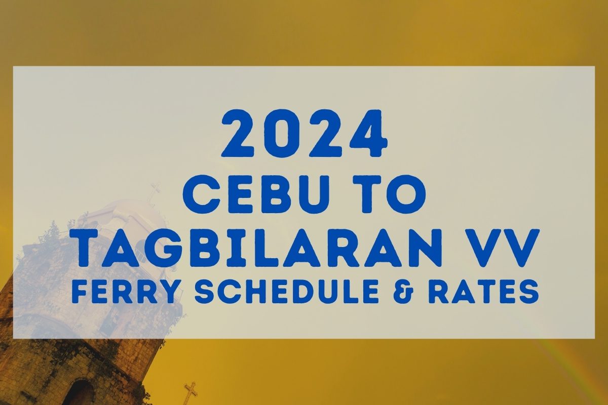 2024 Cebu to Tagbilaran Ferry Schedule and Fare Guide (OceanJet, Lite Ferries) BOOKING